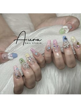 オーラネイル(Aura Nail)/キラキラちゅるんネイル