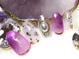 押し花ネイル☆￥9900＋アート