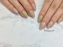 バランス 泉中央店(balance)/ツヤツヤピスタチオカラー♪