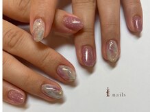 アイネイルズ 吉祥寺店(I nails)/もやもやパステルキラキラ