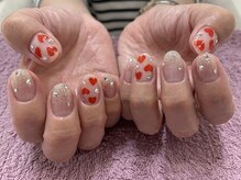 ゲンネイル(gen Nail)/ポップなハートデザイン！