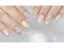 アリイネイルズ(ALII Nails)/シルクマグ&ガラスフレンチ
