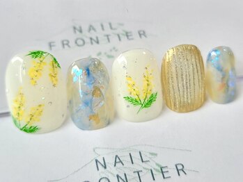 ネイルフロンティア 吉祥寺(NAIL FRONTIER)/Eミモザバカラ11980円