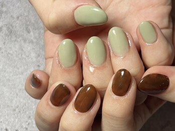 イデアル(Ideal)/【パラジェル】チグハグネイル