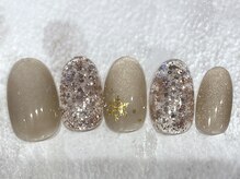 マイフェアレディ 今池(MyFairLady)/上品ニュアンス雪の結晶ネイル