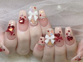 エスフィーネイルサロン ブリーユ(Esfy nailsalon Brille)の写真/浮かない&折れないスカルプ人気店★[ジェルチップゴ-ジャス/長さだし付放題¥12700]他にはないパ-ツも無料★