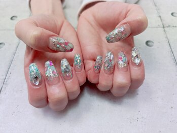カラフルシェルネイル