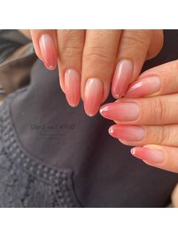 グラデーション＋ストーン