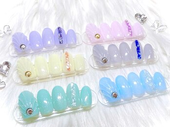 ボガスティーズネイル(Vogusty's nail)/透明感◎マーメイドネイル2023