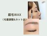 眉毛Wax【毛量調整&カット込】メンズOK!眉メイクのお悩み解消/中もず