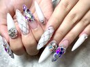 スカルプキルティングネイル