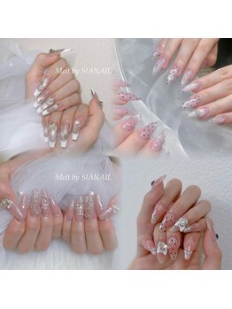 メルト バイ シアネイル(Melt by SIANAIL)の写真/ネイルの長さに合わせて、100種類近くある本格韓国/ワンホン定額デザインをお届けいたします！