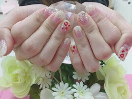 ラメグラハートホロ