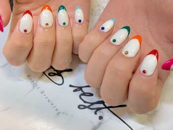 ネイルプラザ 河原町OPA店(NAIL PLAZA)/個性派フレンチネイル♪