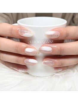 アムルーズ(Amoureuse)/ニュアンスクリアネイル♪