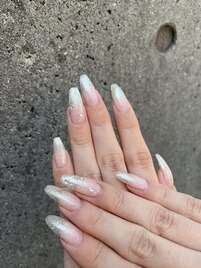 gradation nail*+ stone