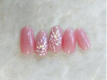 シード(Seed)/キラキラ花火ネイル9900円/夏