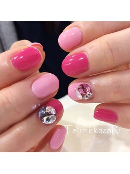ツメカザリ 西金沢店(TsumekazaRi)/*2ピンク×Vカット*