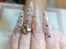 トランキル(Tranquille)/ベージュのロングキラキラ