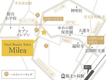 ミレア(Milea)/サロン地図＆コインパーキング