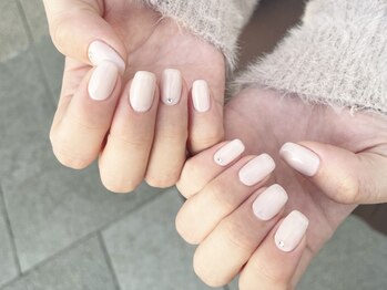 エムスラッシュ ネイル センター北店(M.SLASH)/パラジェル ホワイトピンク