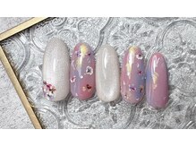ミルネイル(Mil Nail)/押し花ネイル　　No34