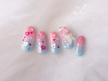 イル 神戸店/ラメグラデーション×ホログラム