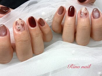 リノ ネイル(Rino nail)/ボルドーハート　71140