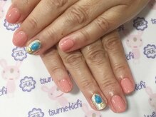 ネイルサロン 爪吉/印象すっきり☆ポイントアート♪