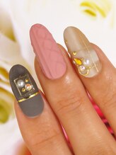 カラーズ 浜松店(colors)/ニットであったか冬ネイル(^^)