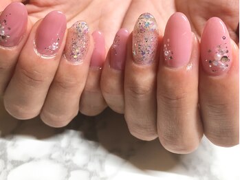 サロンドフォーエイチ(salon de 4H)/オシャレピンクネイル