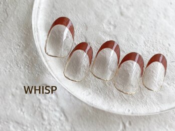 ウィスプ(WHISP)/クリアミラー囲みフレンチネイル