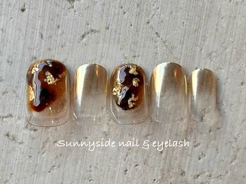 サニーサイド 梅田(Sunny side)/べっ甲ネイル