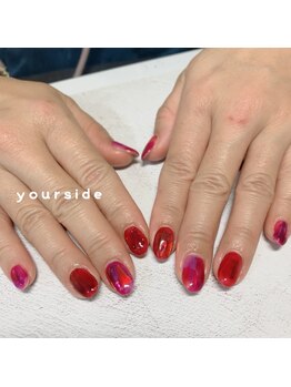 ユアサイド(yourside)の写真/【初回オフ込★HANDワンカラーorラメグラ¥4000】高技術&通いやすい価格で人気サロン♪お子様同伴も大歓迎！