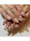 バレンタインネイル