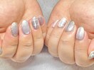 青のマグネットでお任せネイル♪