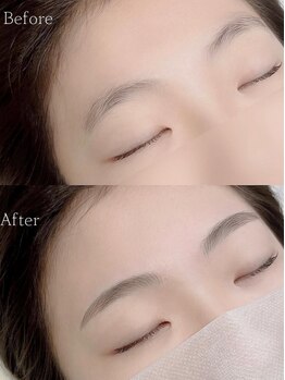 ラ ペッシュ(La peche)の写真/美眉デザインで理想の垢抜け顔へ♪スピーディ＆丁寧な施術で、忙しい毎日でも自信が持てる目元を叶えます！