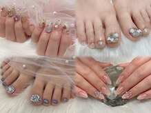 emusalon 前橋川原の雰囲気（可愛らしく上品なデザインが豊富◎パーツもたくさんあります♪）
