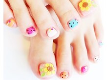 ネイルコレクション ベビーピンク(Baby Pink)/フットジェル放題★３Ｄひまわり