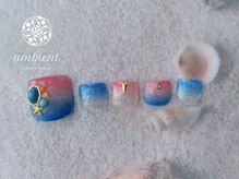 ネイルスタジオ アンビエント 表町店(Nail Studio ambient)/フットネイル　10800円