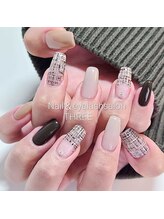 ネイルアンドまつげエクステ専門サロン スリー(THREE)/ツイードネイル