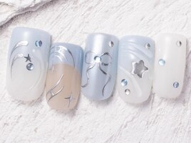 y2kシルバーリボン12240yen