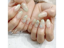 フラワー×スキニーフレンチ