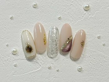 プティ アイビューティ 北浜店(peTiT eyebeauty)/ニュアンスネイル シンプル