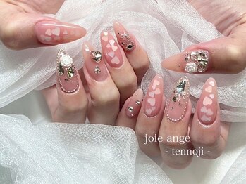 ネイルサロン ジョアアンジェ 天王寺店(joie ange)/ハートネイル　バラネイル