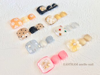 イーストハムアネーロネイル(EAST HAM anello nail)/〈フット〉定額9900円デザイン