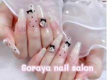 ソラヤ(Soraya)/長さだし持ち込みシンプルネイル