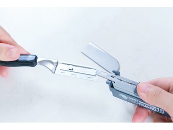 ビューティーフェイス イオンモール広島府中店/使用する刃は全て使い捨て