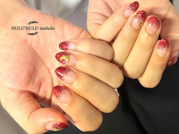 フルフルマハロ(HULU'HULU mahalo)/ハンド ラメグラデーション