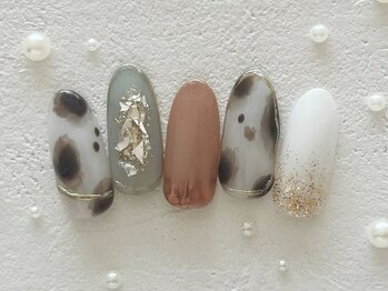 プティ アイビューティ 北浜店(peTiT eyebeauty)/ニュアンスネイル カジュアル